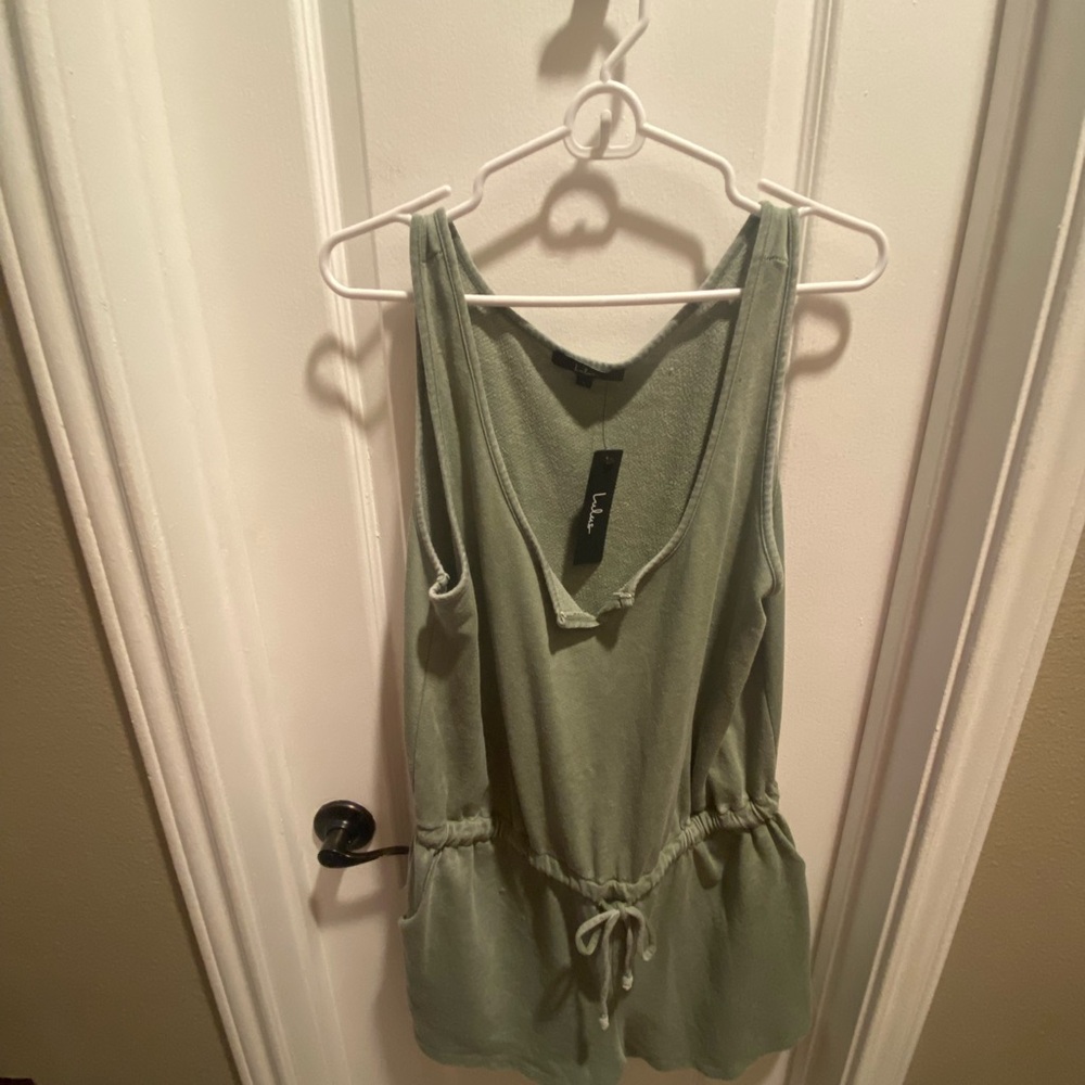 Lulus green romper. Size L.